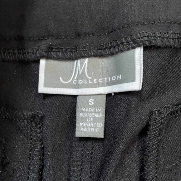 NWT JM Collection Deep Black Ankle Pant Comfort Waistband Pants Women's Size S - Picture 7 of 11